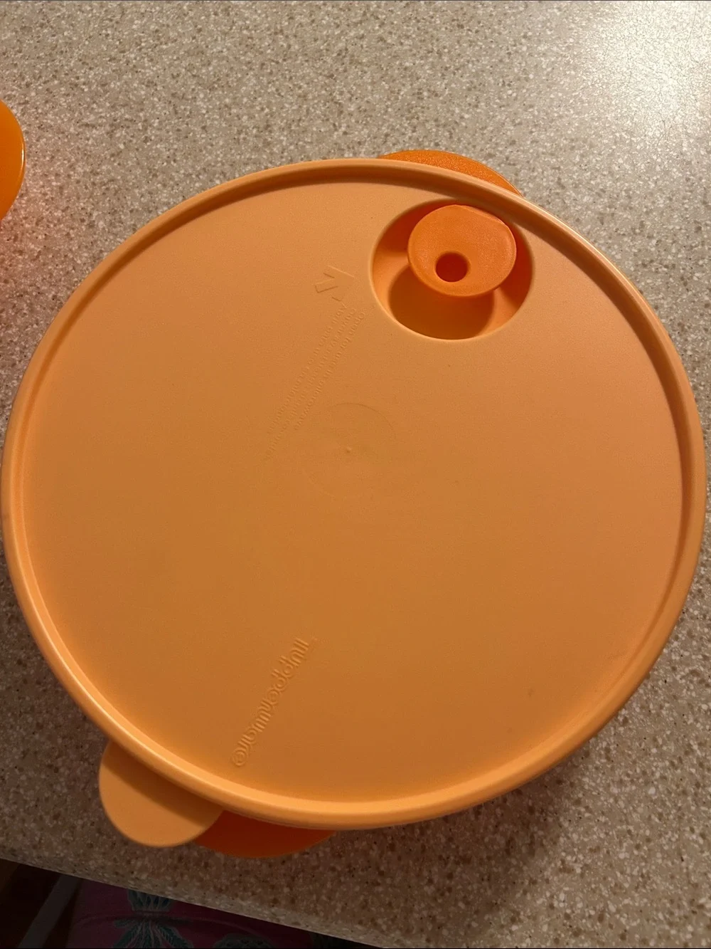 Tupperware Bright Orange Microwave Steamer Set with Vent Lid